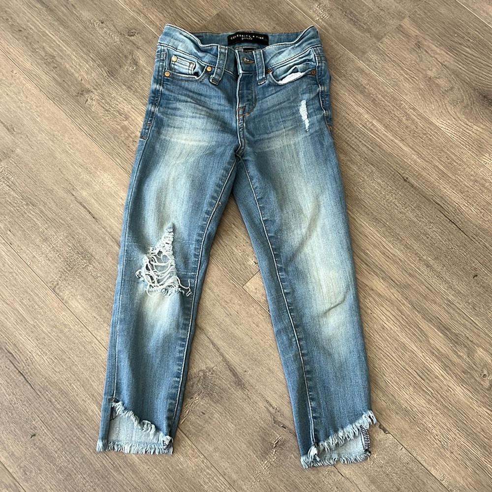 Blue jeans for a small girl size 7